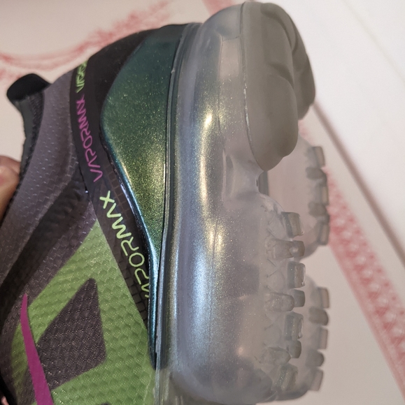 Nike Air Vapormax 2019 Black, Fuchsia, Lime Premium Men's 12 AT6810-001 - Picture 8 of 16